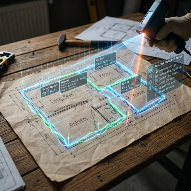 IA escaneando planos
